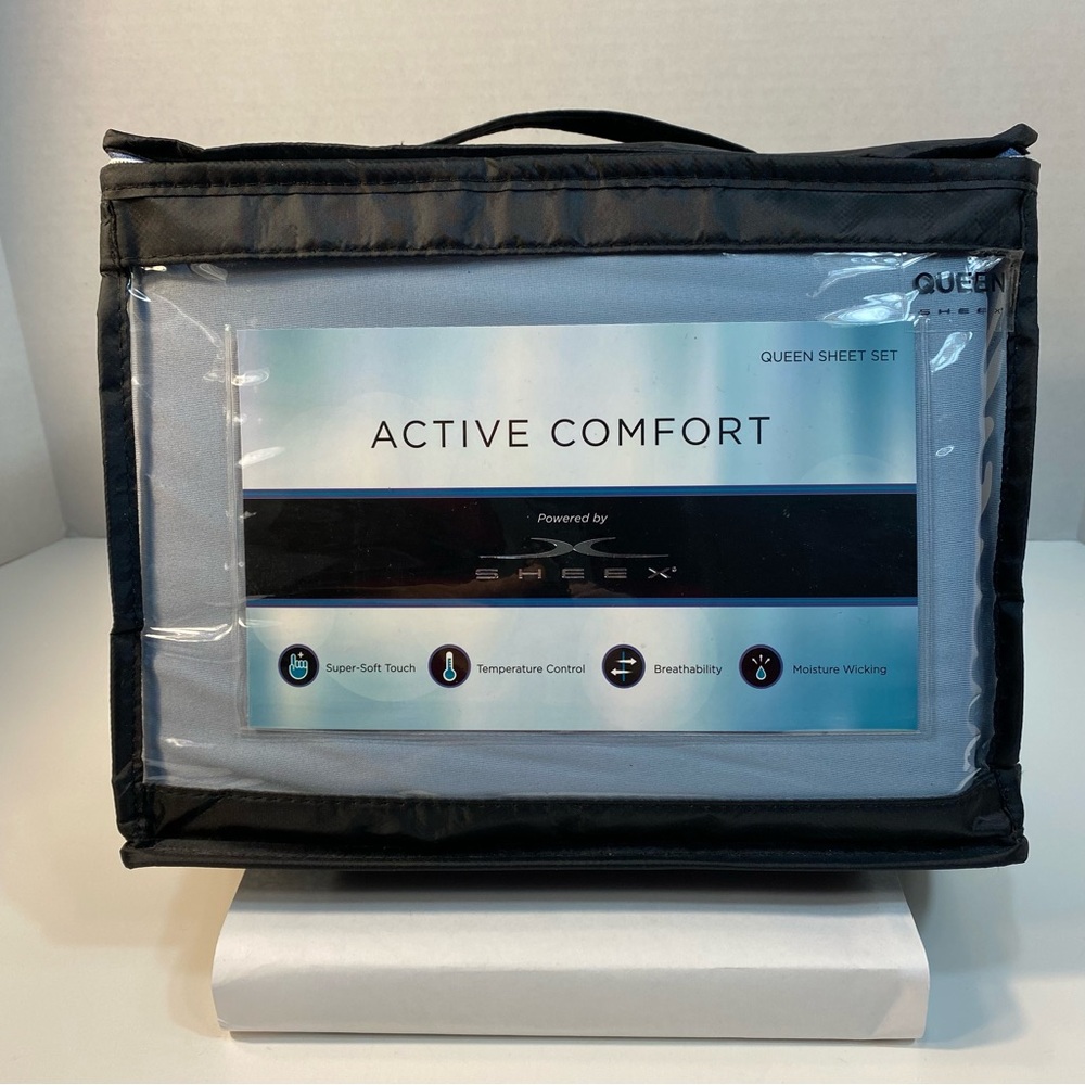 SHEEX Active Comfort Queen Sheet Set - Blue Sky